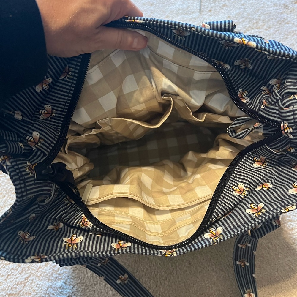 Vera Bradley Black and Yellow Floral Bag
